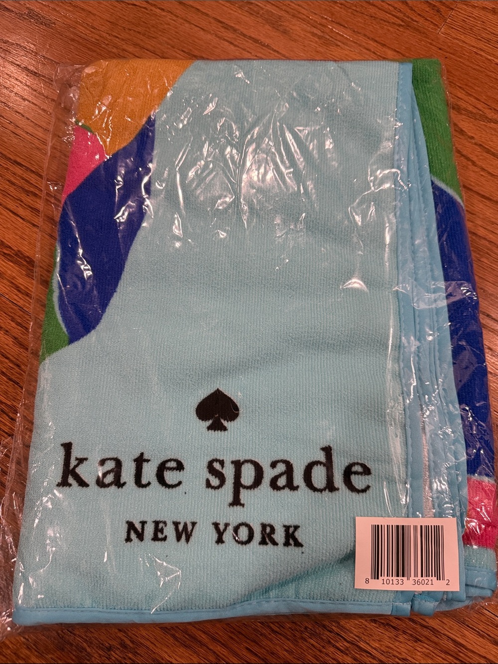 kate spade Blue Multicolor Bath Towel
